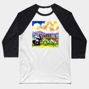 Cute Skunk . Baseball T-Shirt